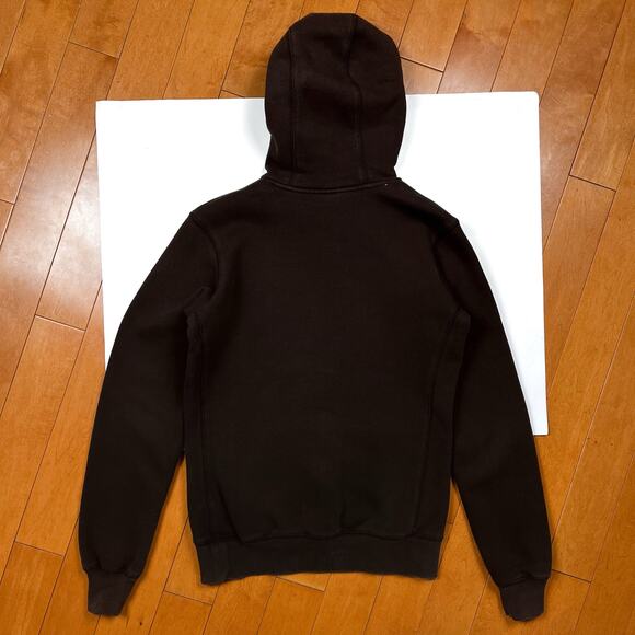 Y2K Rare Nike Center Swoosh Brown Hoodie Womens Sweatshirt Small Vintage - Picture 6 of 16